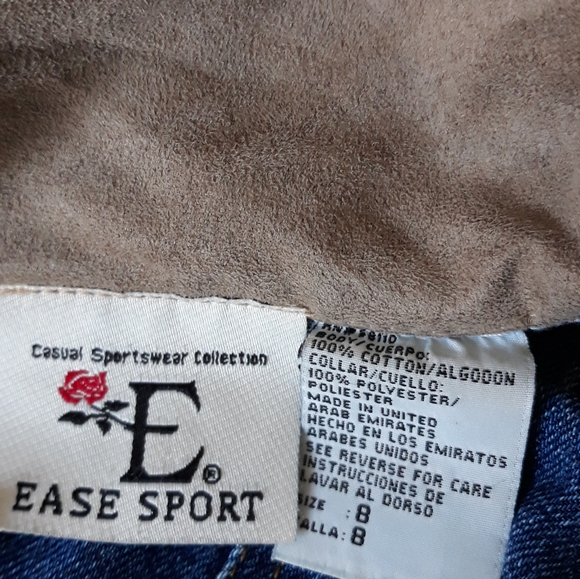 Ease Sport  Denim Jacket.  A606 - Picture 4 of 4
